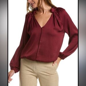 Max Studio Women’s Matte Satin Blouse